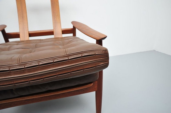 Image 1 of Arne Vodder fauteuil model FD 164 in teak voor France & Son 1960