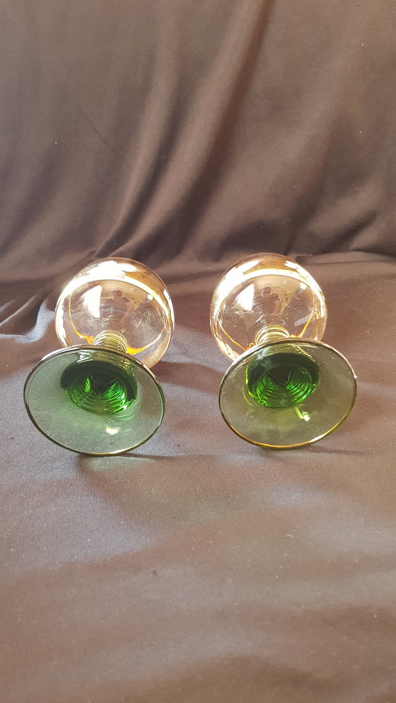 Image 1 of Romeins glas goud/groen vintage