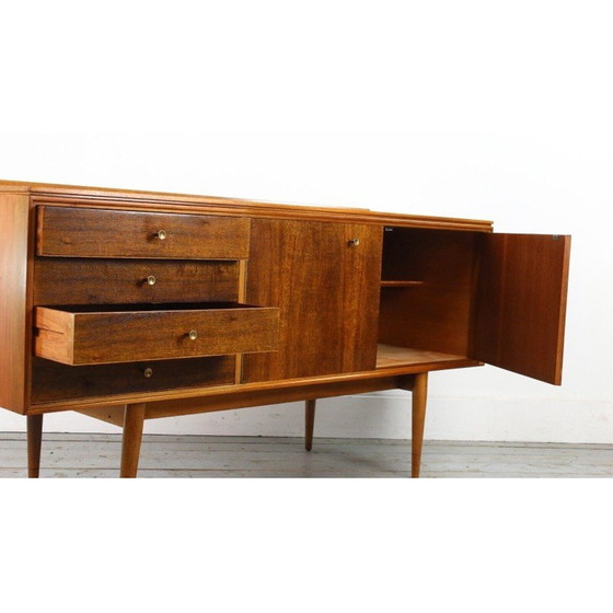 Image 1 of Mid century compact dressoir met generfd Indisch Laurier front van Robert Heritage