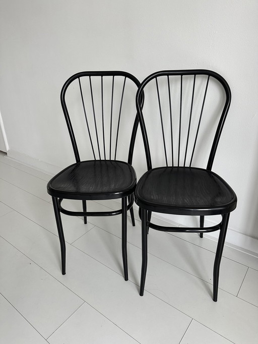 Vintage Retro Metal Bistro Chairs 