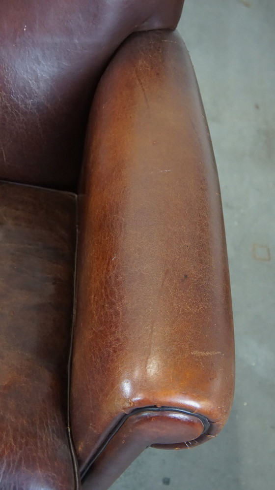 Image 1 of 2 X Design Fauteuil/ Armchair Gemaakt Van Schapenleer