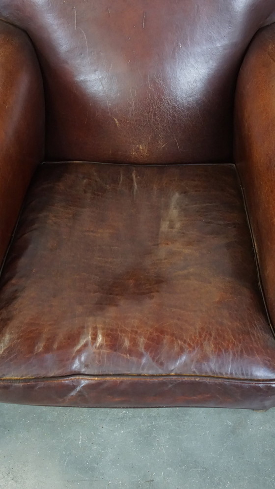 Image 1 of 2 X Design Fauteuil/ Armchair Gemaakt Van Schapenleer