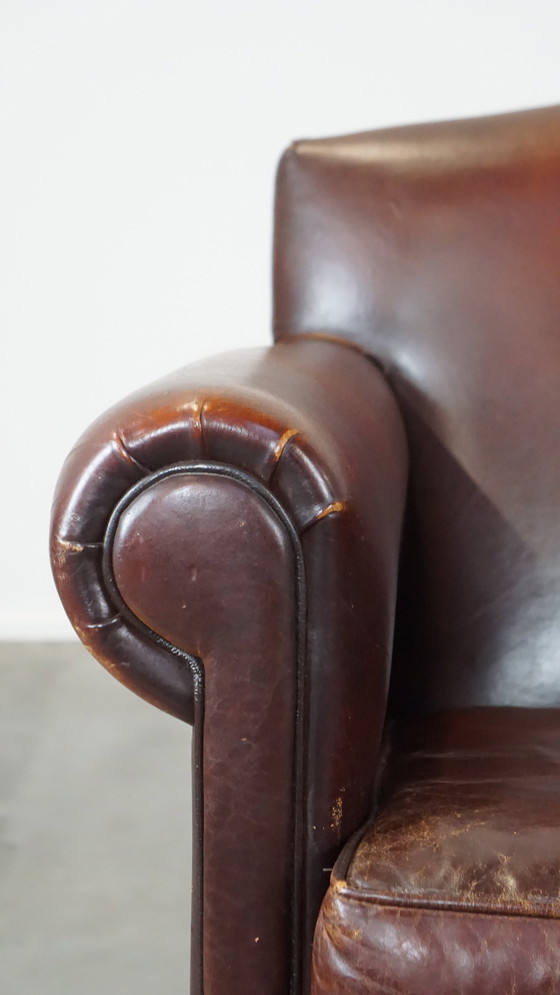 Image 1 of 2 X Design Fauteuil/ Armchair Gemaakt Van Schapenleer