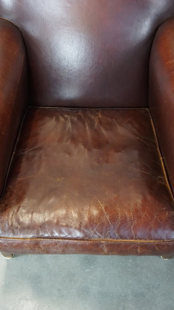 Image 1 of 2 X Design Fauteuil/ Armchair Gemaakt Van Schapenleer