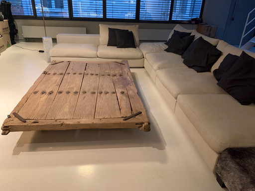 Vintage industriele salontafel