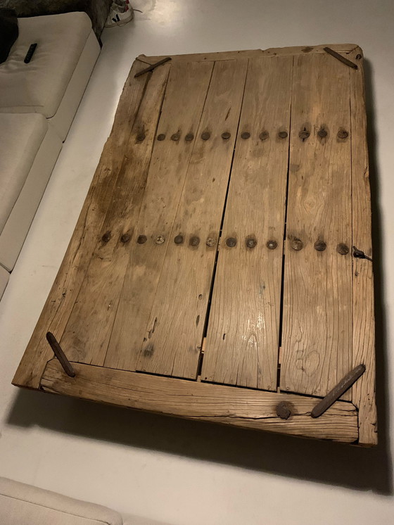 Image 1 of Vintage industriele salontafel