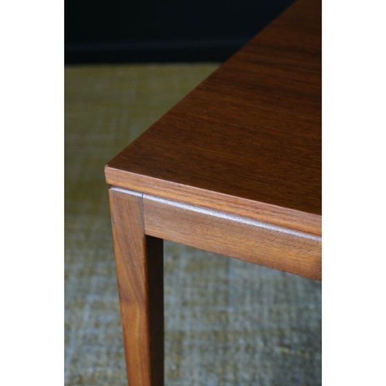 Image 1 of Mid century vierkante salontafel van teakhout, 1960