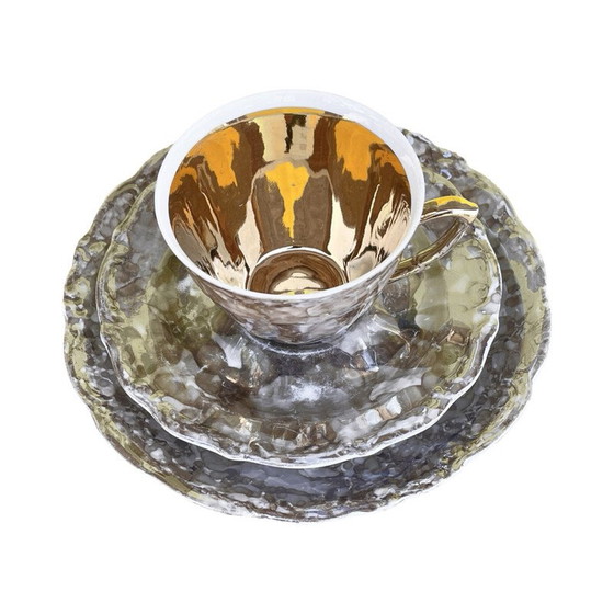 Image 1 of Vintage marmeren schilderij ontbijtservies voor Wawel, Polen 1970