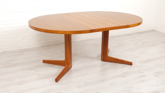 Image 1 of Vintage Ronde Eettafel | Teak | Uitschuifbaar | 115 Cm