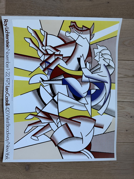 Image 1 of Poster Roy Lichtenstein - De rode ruiter 1975 Leo Castelli New York