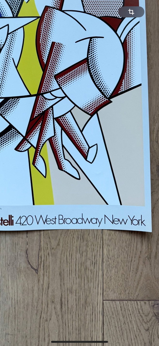 Poster Roy Lichtenstein - De rode ruiter 1975 Leo Castelli New York