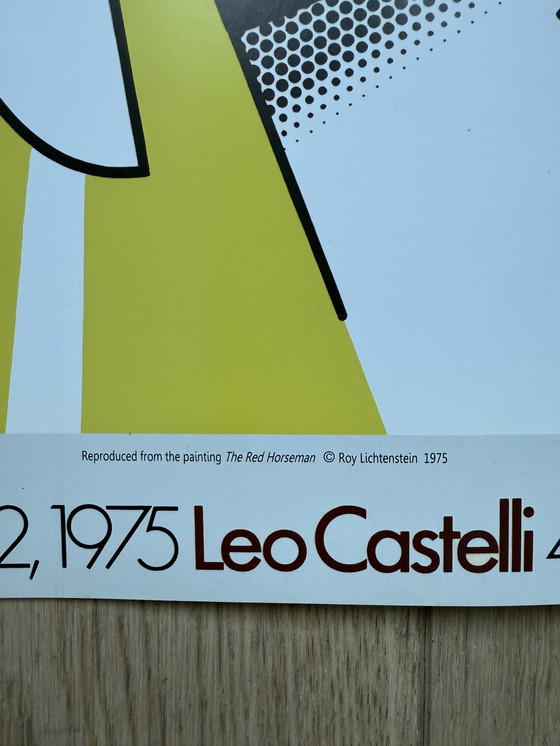 Image 1 of Poster Roy Lichtenstein - De rode ruiter 1975 Leo Castelli New York