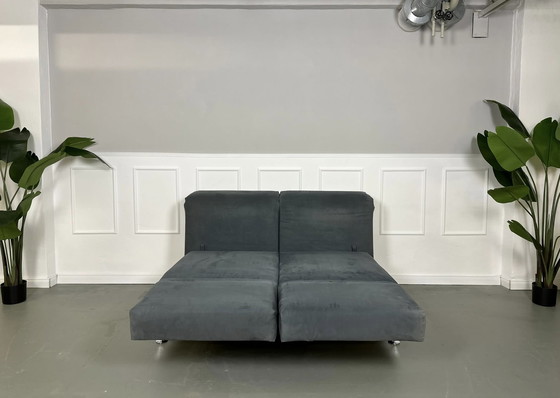 Image 1 of Brühl Moule sofa velours slaapbank design tentoonstellingsstuk