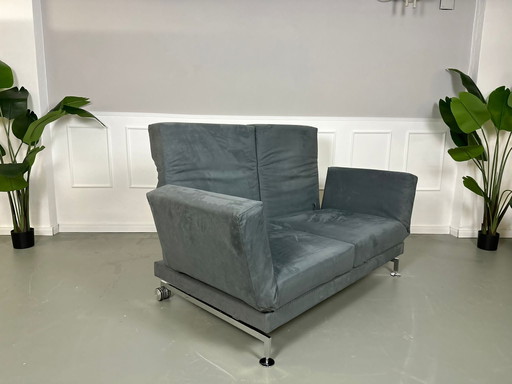 Brühl Moule sofa velours slaapbank design tentoonstellingsstuk