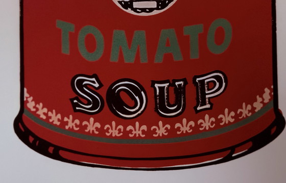 Image 1 of Andy Warhol: “Campbell'S Soup Can, 1965 (Green & Red)”.