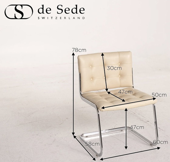 Image 1 of 8x De Sede Eetkamerstoelen