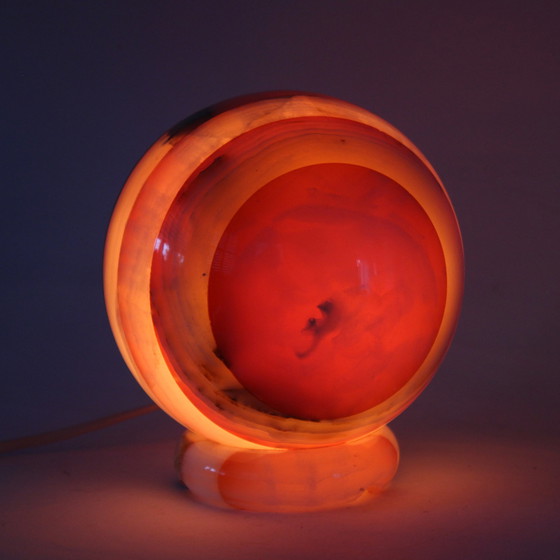 Image 1 of Vintage Onyx Bal Tafellamp