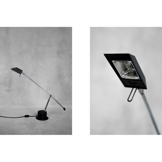 Image 1 of Vintage bureaulamp in chroomstaal en kunststof voor Massive, België, 1980