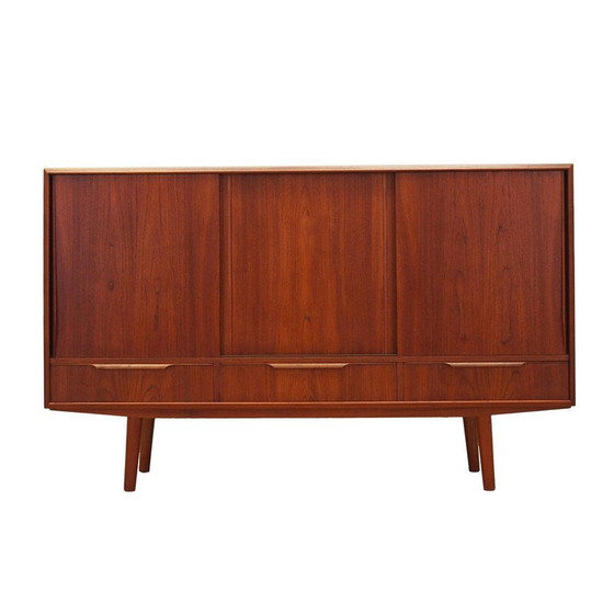 Image 1 of Vintage teakhouten highboard, Denemarken 1970