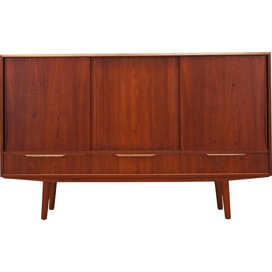 Image 1 of Vintage teakhouten highboard, Denemarken 1970