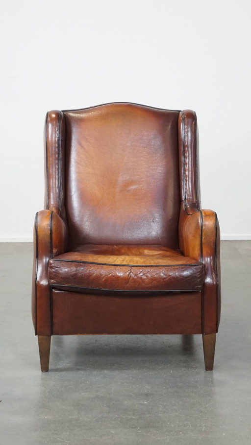 Vintage Schapenleren Fauteuil