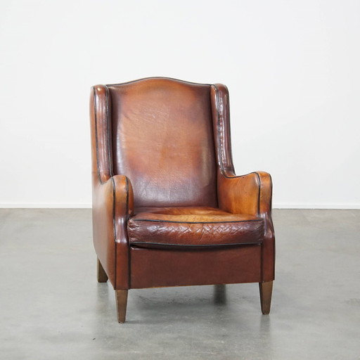 Vintage Schapenleren Fauteuil