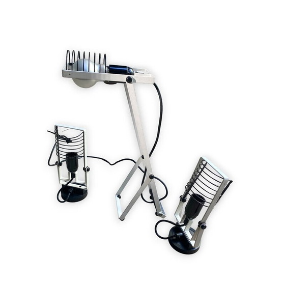 Image 1 of Paar vintage wandlampen en lamp van Ernesto Gismondi, 1975