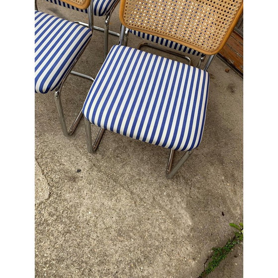 Image 1 of Set van 4 vintage Italiaanse B32 Cesca stoelen van Marcel Breuer, 1970