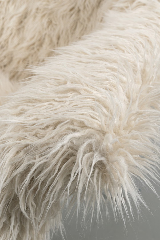 Image 1 of Vintage pluizige fauteuil