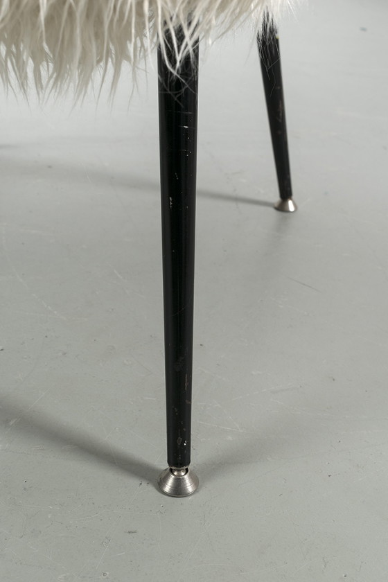 Image 1 of Vintage pluizige fauteuil