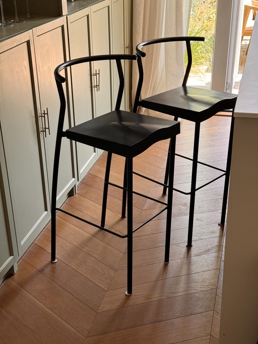 2x Kartell Barkruk Hi-Glob Door Philippe Starck