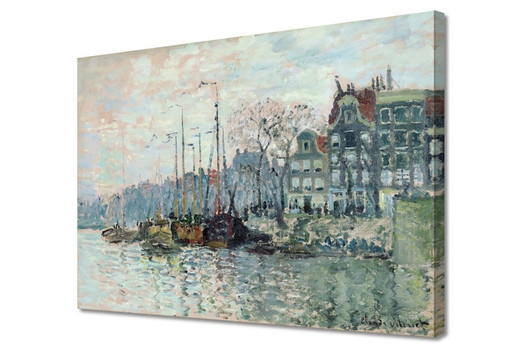 Claude Monet ---Zicht Op De Kromme Waal In Amsterdam