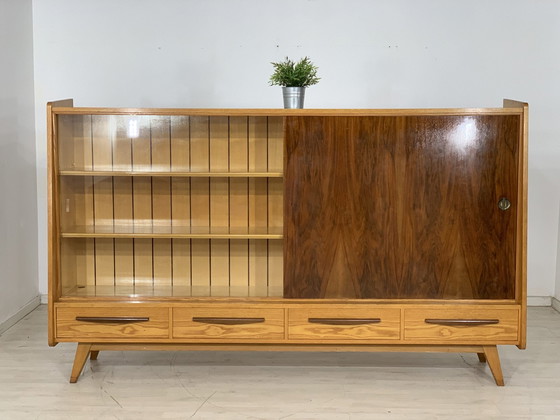 Image 1 of 60s kast dressoir woonkamer kast servies vintage