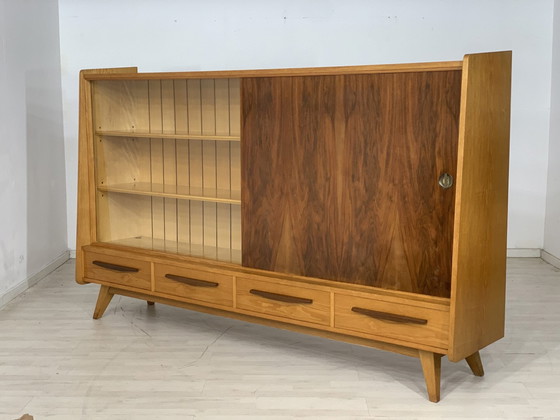 Image 1 of 60s kast dressoir woonkamer kast servies vintage