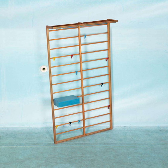 Image 1 of Zeldzaam model toonladder kapstok, vintage coat rack 60s