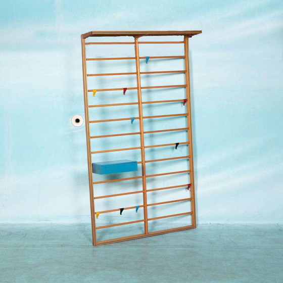 Image 1 of Zeldzaam model toonladder kapstok, vintage coat rack 60s