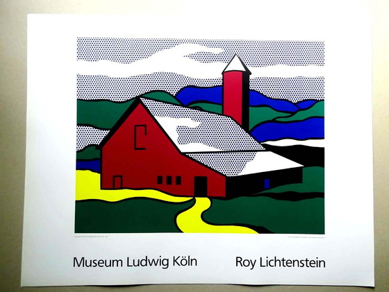 Image 1 of Roy Lichtenstein - Red Barn Ii 1969 - Museum Ludwig Köln - 0Ffsetlithografie