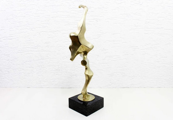 Image 1 of Organisch messing bronzen sculptuur 1970