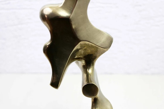 Image 1 of Organisch messing bronzen sculptuur 1970