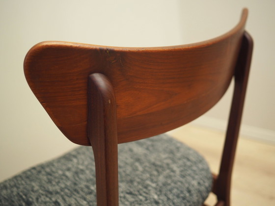 Image 1 of Set van vier teakhouten stoelen, Deens ontwerp, 1970S, Productie: Denemarken