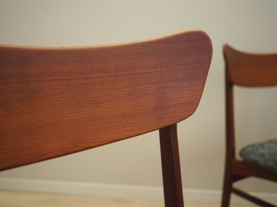 Image 1 of Set van vier teakhouten stoelen, Deens ontwerp, 1970S, Productie: Denemarken