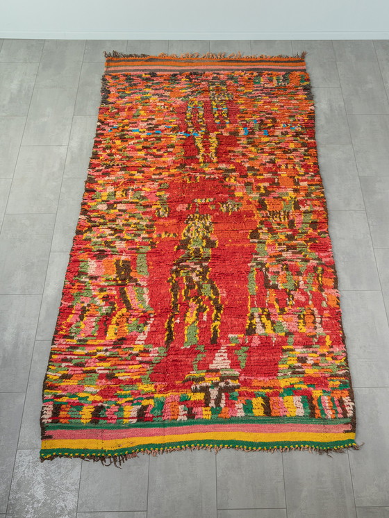 Image 1 of vintage Boujad, berber vloerkleed, 160 x 329 cm