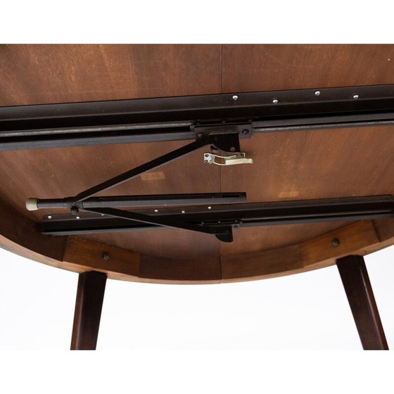 Image 1 of Vintage palissander eettafel van Omann Junior 1960