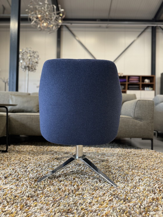 Image 1 of De Sede 278 Fauteuil Blauw Fellwool 