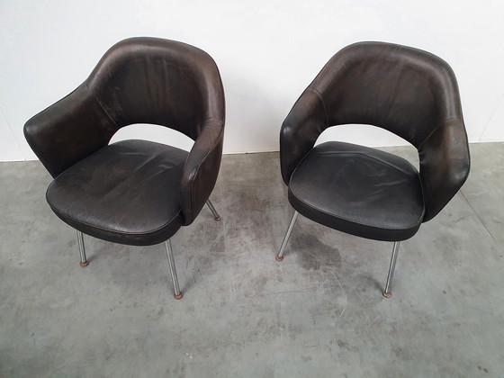 Image 1 of Saarinen Knoll Executive Armstoel De Coene vintage