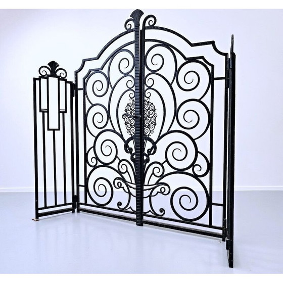 Image 1 of Vintage smeedijzeren rooster, 1940