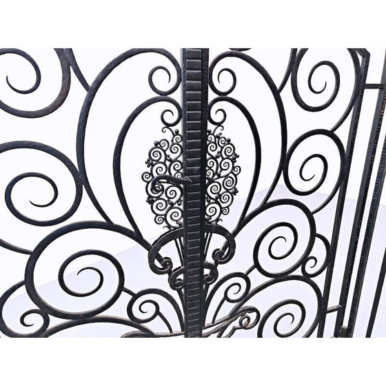 Image 1 of Vintage smeedijzeren rooster, 1940
