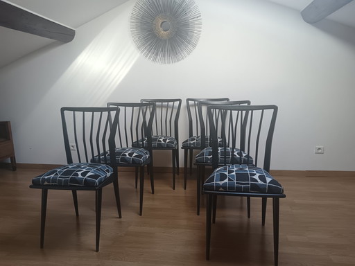 Stoelen (set van 6) Deigner Maurizio Tempestini Zeldzaam