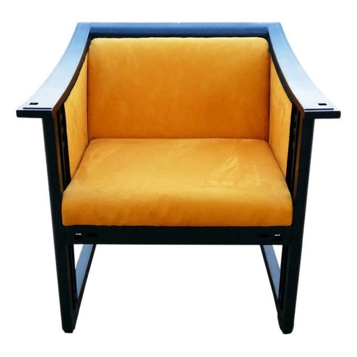 Vintage fauteuil model 61960 van giorgetti jaren 1980