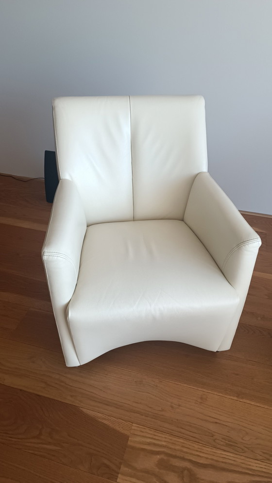 Image 1 of 2x Leolux fauteuils Offwhite